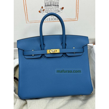 Birkin25 輸入togo Blue zanzibar B3 / ブルーザンジバル ブルーザンジバル ゴールド金具 フランス輸入素材 Togo トゴ