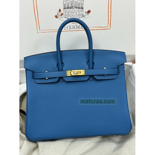 Birkin25 輸入togo Blue zanzibar B3 / ブルーザンジバル ブルーザンジバル ゴールド金具 フランス輸入素材 Togo トゴ