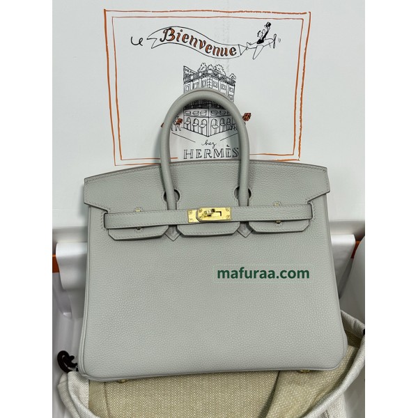 Birkin25  80/珍珠灰/Pearl Grey (Gris Perle)  パールグレー フランス輸入素材 Togo トゴ