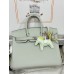 Birkin25 フランス輸入素材、Togo トゴ 冰晶灰  グリパンタン Gris Neveシルバー金具