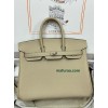 Birkin25  S2/风衣灰/风衣米色 Trench  トレンチ フランス輸入素材 Togo トゴシルバー金具