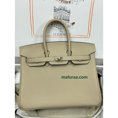 Birkin25  S2/风衣灰/风衣米色 Trench  トレンチ フランス輸入素材 Togo トゴシルバー金具