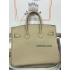 Birkin25  S2/风衣灰/风衣米色 Trench  トレンチ フランス輸入素材 Togo トゴシルバー金具
