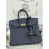 Birkin25  2Z/午夜蓝 夜空蓝 Blue nuit ブルーニュイ フランス輸入素材 Togo トゴ ゴールド金具
