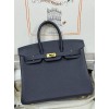 Birkin25  2Z/午夜蓝 夜空蓝 Blue nuit ブルーニュイ フランス輸入素材 Togo トゴ ゴールド金具