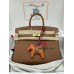 Birkin25  37 /Gold   ゴールド フランス輸入素材 Togo トゴゴールド金具