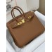 Birkin25  37 /Gold   ゴールド フランス輸入素材 Togo トゴゴールド金具
