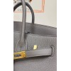 Birkin25  8F/锡器灰/Etain エタン フランス輸入素材 Togo トゴゴールド金具