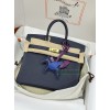 Birkin25  2Z/ Blue nuit ブルーニュイ フランス輸入素材 Togo トゴゴールド金具