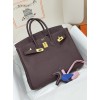 Birkin25 0G/马鞍红/Rouge Sellier  ルージュセリエ フランス輸入素材 Togo トゴゴールド金具