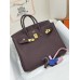 Birkin25 0G/马鞍红/Rouge Sellier  ルージュセリエ フランス輸入素材 Togo トゴゴールド金具