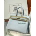 Birkin30 08/圣杯蓝/Blue Pale ブルーペール フランス輸入素材ヴォーエプソン Epsomシルバー金具