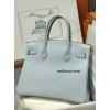 Birkin30 08/圣杯蓝/Blue Pale ブルーペール フランス輸入素材ヴォーエプソン Epsomシルバー金具