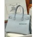Birkin30 08/圣杯蓝/Blue Pale ブルーペール フランス輸入素材ヴォーエプソン Epsomシルバー金具