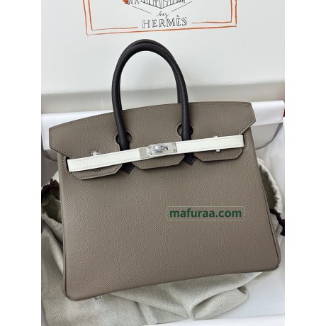 Birkin 25cm 18/大象灰/Étoupe Grey (Étoupe)  エトゥープ フランス輸入素材ヴォーエプソン Epsom