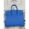 Birkin25cm T7/水妖蓝/Blue Hydra  ブルーイドラ フランス輸入素材 スイフト swift 平纹 ゴールド金具