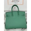 Birkin25cm U4/丝绒绿/Vert Vertigo  ヴェールヴェルティゴ フランス輸入素材 スイフト swift 平纹 ゴールド金具