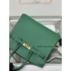 Birkin25cm U4/丝绒绿/Vert Vertigo  ヴェールヴェルティゴ フランス輸入素材 スイフト swift 平纹 ゴールド金具