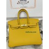 Birkin25cm 9D/琥珀黄/Jaune Ambre  ジョーヌアンブル フランス輸入素材 スイフト swift