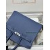 Birkin25cm R2/玛瑙蓝/Blue Agate  ブルーアガット フランス輸入素材 スイフト swift 平纹シルバー金具