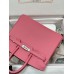 Birkin25cm 8W/新唇膏粉/Rose Azalee  ローズアザレ フランス輸入素材 スイフト swift 平纹シルバー金具