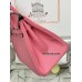Birkin25cm 8W/新唇膏粉/Rose Azalee  ローズアザレ フランス輸入素材 スイフト swift 平纹シルバー金具