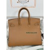 Birkin25cm 37/金色（金棕）/金刚色之37 /Gold  ゴールド フランス輸入素材 スイフト swift 平纹シルバー金具