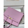 Birkin25cm X9/锦葵紫/Mauve Sylvestre   モーヴシルベストル フランス輸入素材 スイフト swift 平纹 ゴールド金具