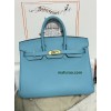 Birkin25cm P3/北方蓝/Blue du Nord  ブルーノール フランス輸入素材 スイフト swift 