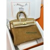 Birkin25cm 4G/焦糖色/Brulee  ブリュレ フランス輸入素材 スイフト swift ゴールド金具