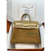 Birkin25cm 4G/焦糖色/Brulee  ブリュレ フランス輸入素材 スイフト swift ゴールド金具