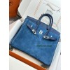 Birkin25cm 1P/鸭子蓝/Colvert  コルヴェール フランス輸入素材 スイフト swift