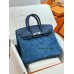 Birkin25cm 1P/鸭子蓝/Colvert  コルヴェール フランス輸入素材 スイフト swift