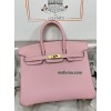 Birkin25cm 3Q/新樱花粉/Rose Sakura   ローズサクラ フランス輸入素材 スイフト swift 平纹 ゴールド金具