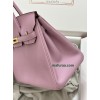 Birkin30cm X9/锦葵紫/Mauve Sylvestre   モーヴシルベストル フランス輸入素材 スイフト swift 平纹 ゴールド金具