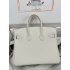 Birkin25cm 10/奶昔白/Craie  クレ フランス輸入素材 スイフト swift  ゴールド金具