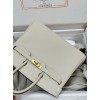 Birkin25cm 10/奶昔白/Craie  クレ フランス輸入素材 スイフト swift  ゴールド金具