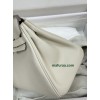 Birkin25cm 10/奶昔白/Craie  クレ フランス輸入素材 スイフト swift  ゴールド金具