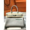 Birkin30cm Bk30cm swift 浅灰 フランス輸入素材 スイフト swiftシルバー金具