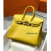 Birkin25cm 9D/琥珀黄/Jaune Ambre  ジョーヌアンブル フランス輸入素材 スイフト swift ゴールド金具