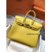 Birkin25cm 9D/琥珀黄/Jaune Ambre  ジョーヌアンブル フランス輸入素材 スイフト swift ゴールド金具