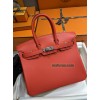 Birkin25cm T5/斋普尔粉/西瓜红/Rose Jaipur  ローズジャイプール フランス輸入素材 スイフト swiftシルバー金具