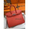 Birkin25cm T5/斋普尔粉/西瓜红/Rose Jaipur  ローズジャイプール フランス輸入素材 スイフト swiftシルバー金具