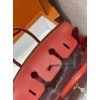 Birkin25cm Q5/国旗红/Rouse Casaque  ルージュカザック フランス輸入素材 スイフト swift ゴールド金具