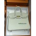 Birkin25cm 80/珍珠灰/Pearl Grey (Gris Perle)  パールグレー ，フランス輸入素材 スイフト swift   
