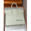 Birkin25cm 80/珍珠灰/Pearl Grey (Gris Perle)  パールグレー ，フランス輸入素材 スイフト swift   