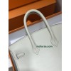 Birkin25cm 80/珍珠灰/Pearl Grey (Gris Perle)  パールグレー ，フランス輸入素材 スイフト swift   