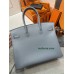 Birkin35cm J7/亚麻蓝/Blue Lin  ブルーラン フランス輸入素材 スイフト swiftシルバー金具