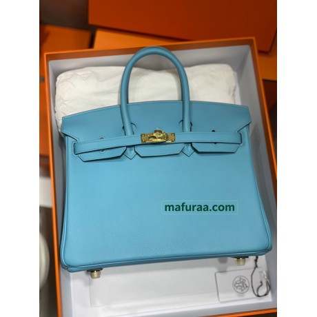 Birkin25cm P3/北方蓝/Blue du Nord  ブルーノール フランス輸入素材 スイフト swift