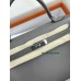 kelly32cm 8F/锡器灰/Etain エタン フランス輸入素材 スイフト swiftシルバー金具